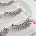 NEW 3D Mink Lashes Natural short Full Strip Lashes Transparent terrier Short Mink Lashes Style False Eyelashes  ourlum.com 3pairs C34  