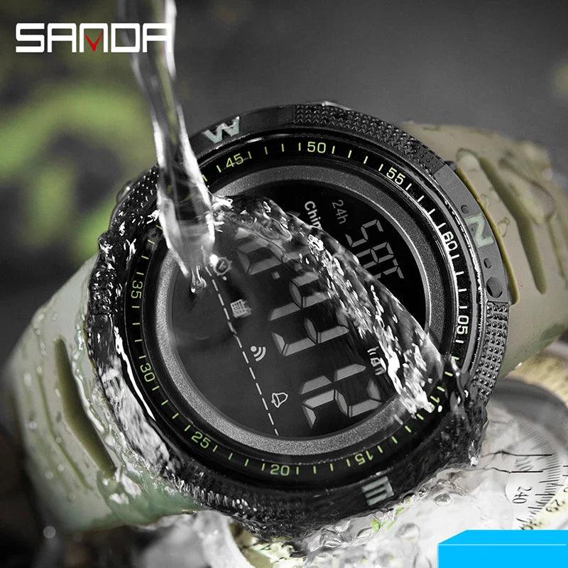 SANDA Military Digital Watch: Waterproof Shockproof Outdoor Timepiece  ourlum.com   