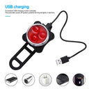 Waterproof Portable Mini Bike Lamp White Front Light Red Taillight