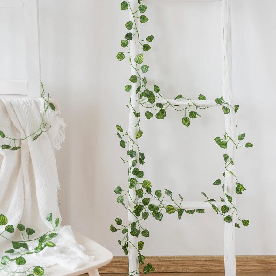 Green Silk Ivy Hanging Garland for Wedding Party Home Garden Décor  ourlum.com   