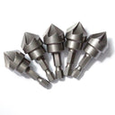 6 Flute Chamfer Drill Bit - Precision Woodworking Tool  ourlum.com   