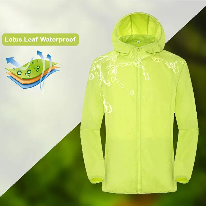 Outdoor Adventure Rain Jacket with Sun Protection and Quick Dry Technology  ourlum.com   