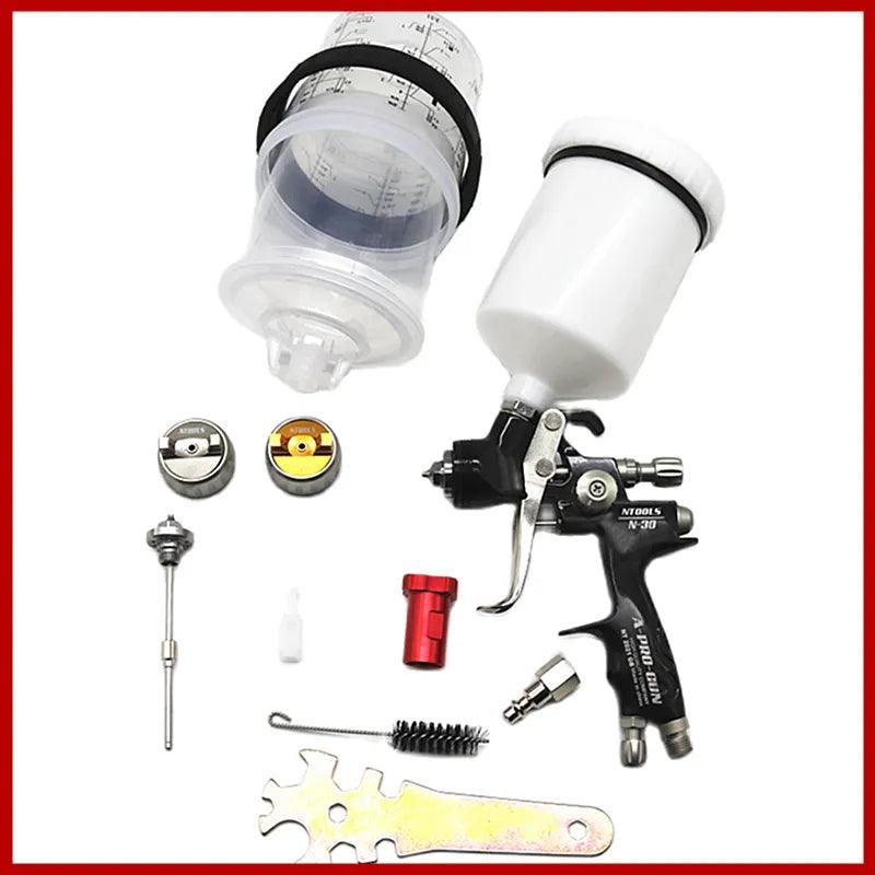 Spray Gun With 1.3 And 1.7mm Car Paint Gun With 600CC Mix Tank And Adpater Varnish Paint Sprayer /Air Spray Gun/Air Tools  ourlum.com   