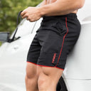 Men's Breathable Gym Workout Shorts: Quick Dry Sportswear for Bodybuilding  ourlum.com black L 