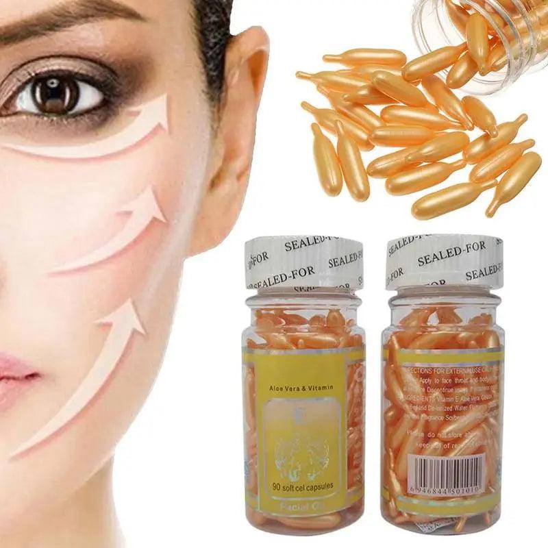 Revitalizing Vitamin E Serum for Acne, Wrinkles, and Brightening - 90 Capsules  ourlum.com   