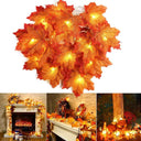 Enchanting Maple Leaf LED String Lights for Cozy Decor