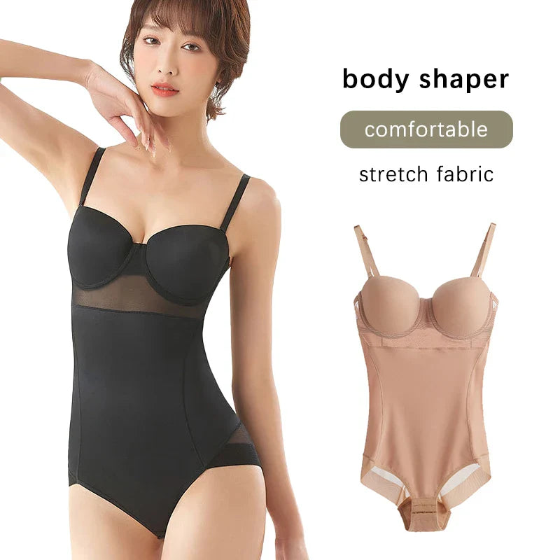 Wechery Women’s Black Shapewear Bodysuit: Slimming, Supportive, and Sexy Underwear