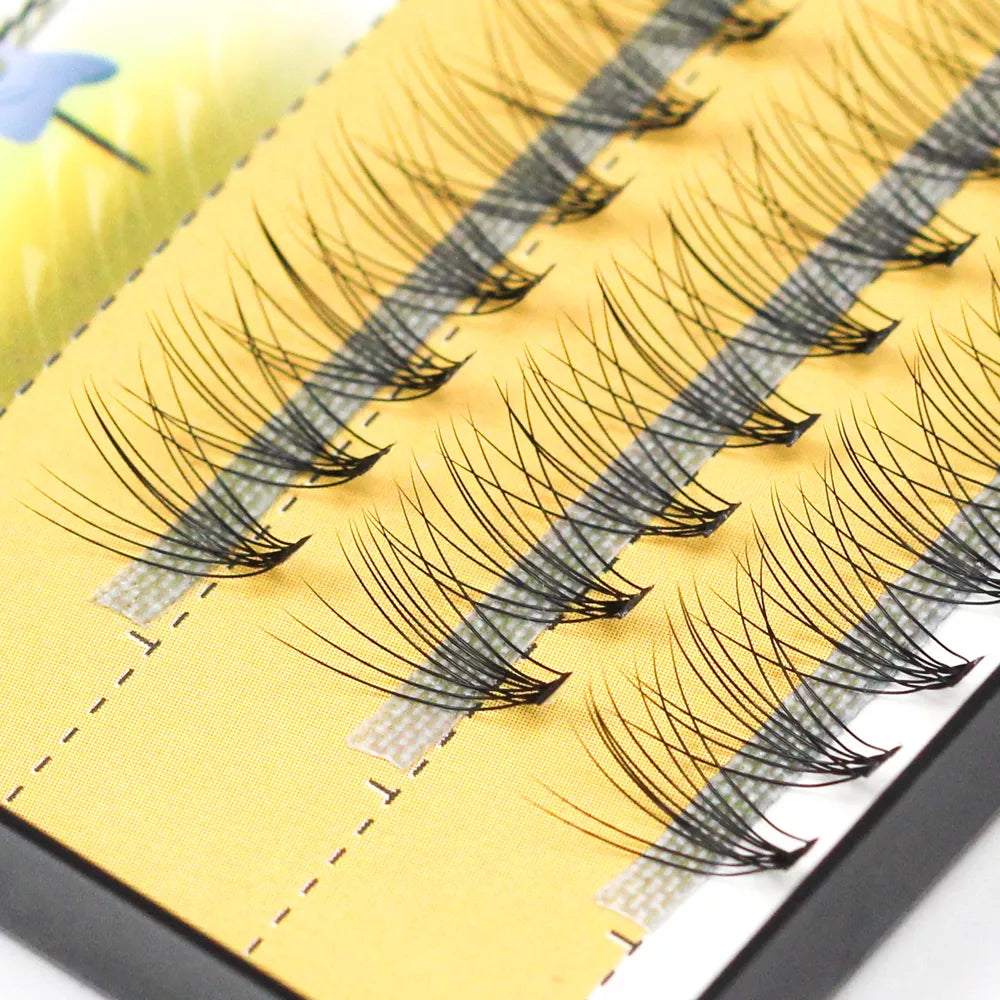 Grafting World 10D Natural Eyelash Extensions Mink Black Fake False Eyelashes Curl Natural Eye Grafting Individual Lashes  ourlum.com C 0.10mm 6mm | CHINA