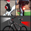 Waterproof Portable Mini Bike Lamp White Front Light Red Taillight