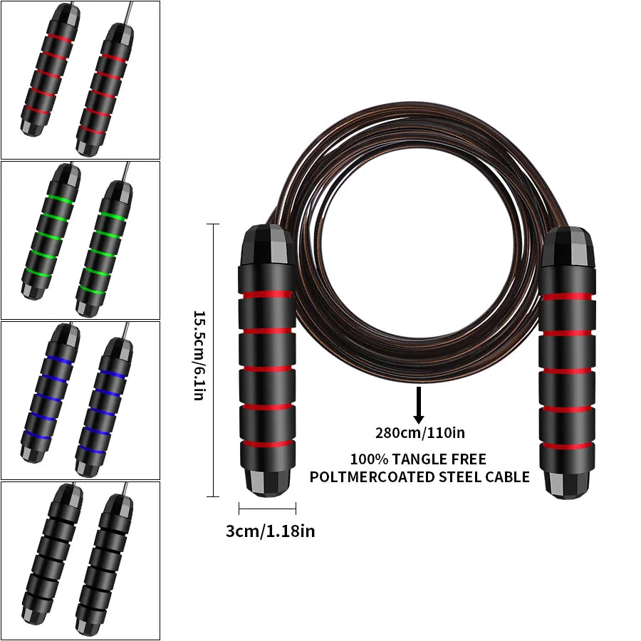 Rapid Speed Steel Wire Jump Rope for Intense Fitness Workouts  ourlum.com   