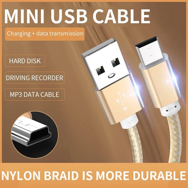 Kebiss Mini USB Cable: Fast Data Charger for MP3 MP4 Player - 61 characters.  ourlum.com   