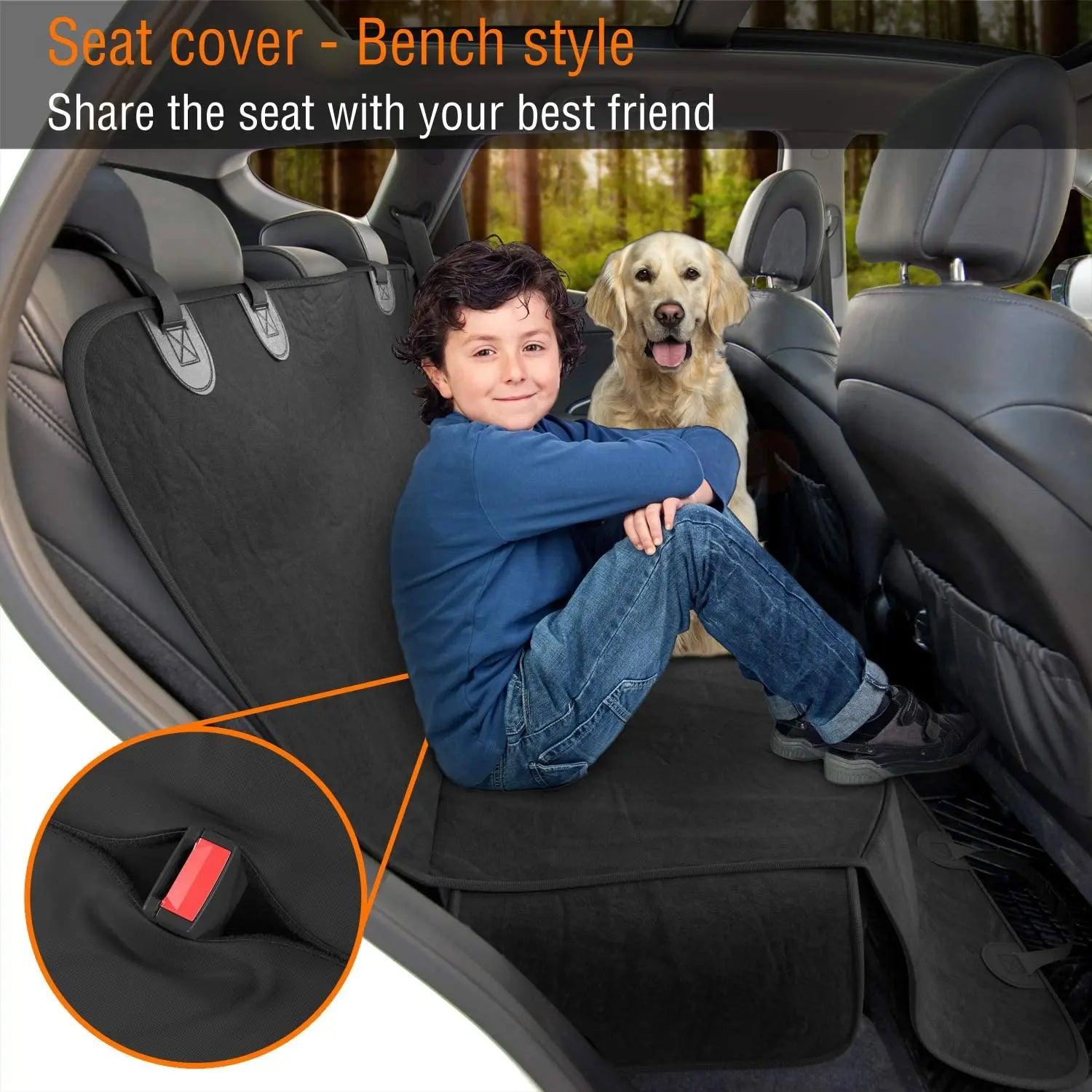 Waterproof Dog Car Seat Cover: Protects, Cleans, & Secures Pet Travel  ourlum.com   