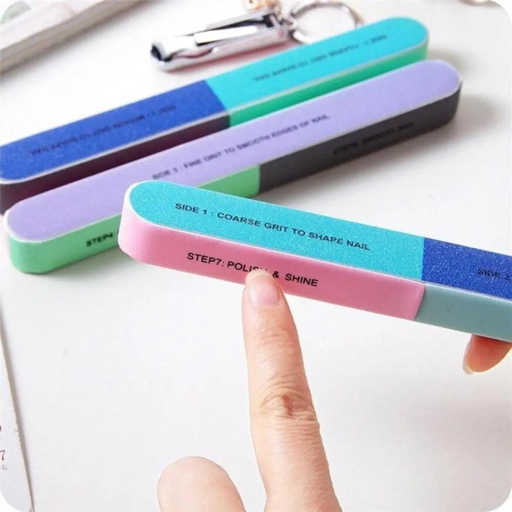 Nail polish buffer Nail Art Sanding Files Buffer Block Manicure Pedicure Tools Sand Surface Sponge Nail File  ourlum.com   