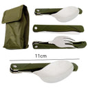 Stainless Steel Portable Folding Cutlery Set with Spork and Knife