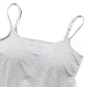 Adjustable Cotton Cami with Shelf Bra Women's Tank Top