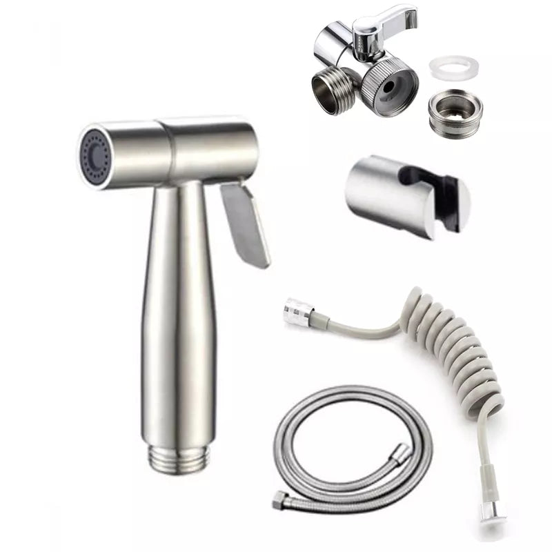 Bidet Sprayer Holder: Stainless Steel Self-Cleaning Bathroom Accessory  ourlum.com   