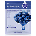 Skin Care Natural Fruit Plant Facial Mask Moisturizing Oil-Control Blueberry Cucumber Pomegranate Fruit Aloe Sheet Face Mask  ourlum.com blueberry 30g 1  