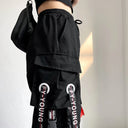 Women Cargo Pants 2023 Harem Fashion Punk Jogger Trousers