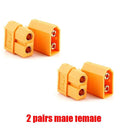 XT60 XT-60 Bullet Connectors: Upgrade for RC Lipo Battery & Drone  ourlum.com 2 pairs male female  