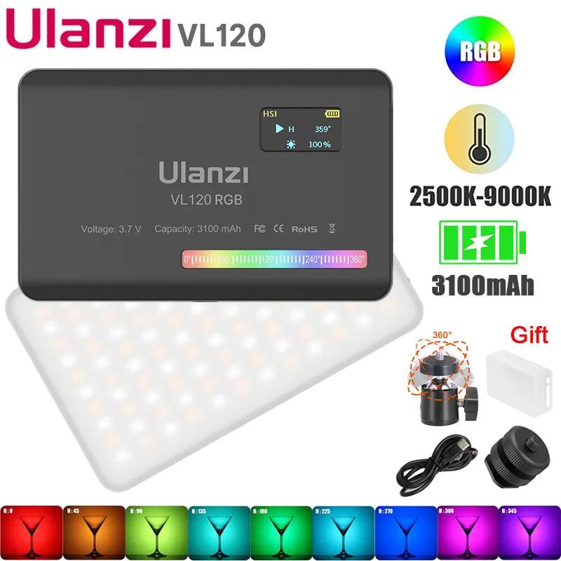 Ulanzi VL120 RGB LED Camera Light: Versatile Professional Lighting  ourlum.com   