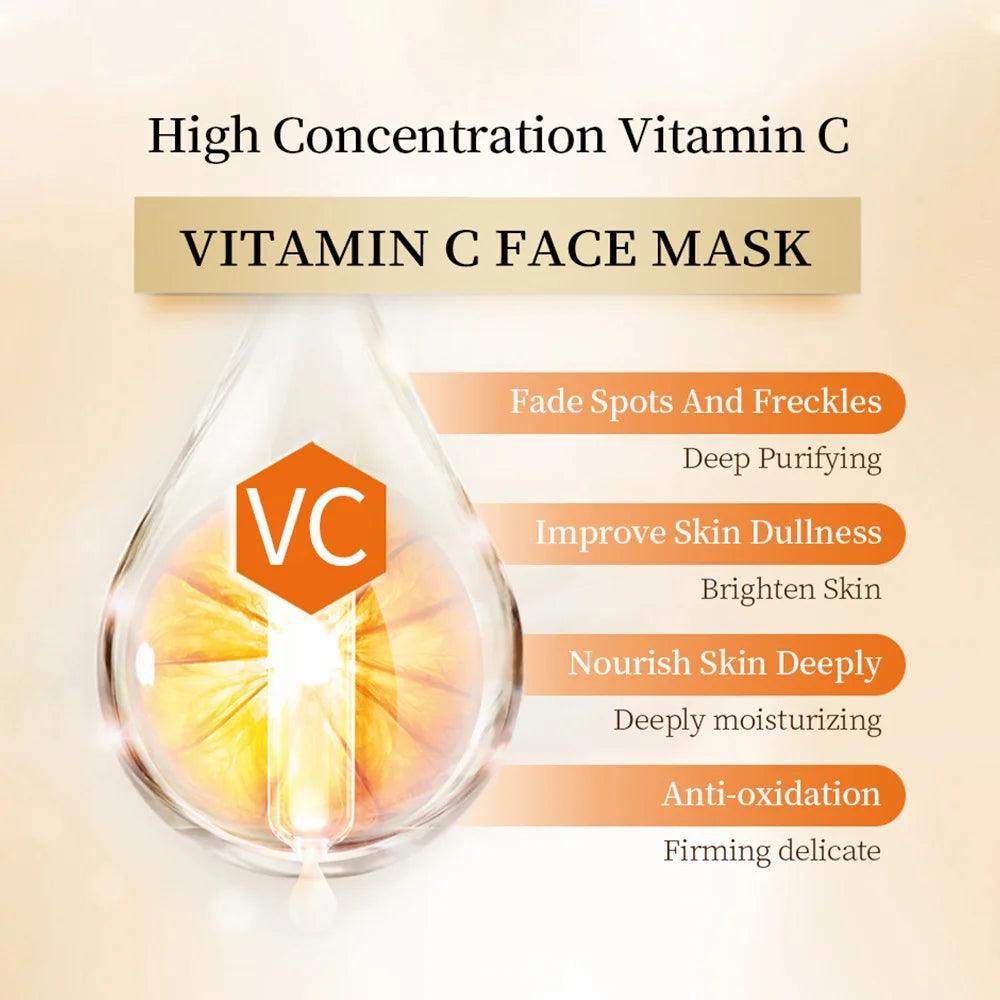 Radiant Glow Vitamin C Serum Cream - Hyaluronic Acid Skin Care Combo  ourlum.com   