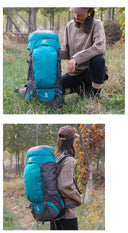 65L Camping Backpack Large Capacity Outdoor Climbing Bag Waterproof Mountaineering Hiking Trekking Sport Bags