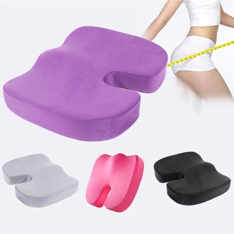 Orthopedic Memory Foam Coccyx Cushion for Car, Office, and Travel Comfort