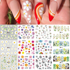 Floral & Geo Nail Decals: Premium Quality, Easy Application, Chic Manicures