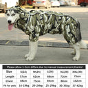 Large Dog Waterproof Raincoat Hooded Jacket Overalls - 6XL  ourlum.com camouflage 22 