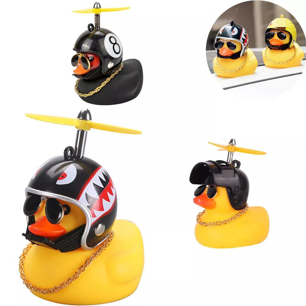 Yellow Duck Helmet Wind Spinner for Car or Bike - Fun Riding Accessory  ourlum.com   