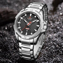 NAVIFORCE Men's Stainless Steel Waterproof Sports Watch