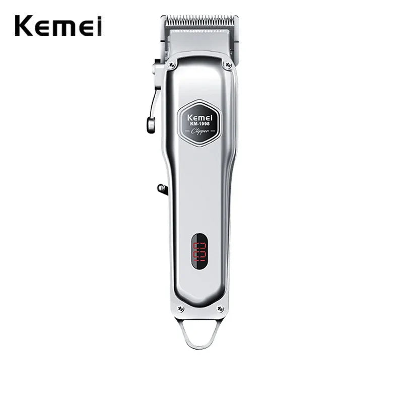 Kemei KM-1998 Professional Premium Hair Clipper Men Pro Version 2000mAh Battery Super Light Super Strong Super Quiet Barber Shop