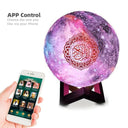 Wireless Quran Player Moon Lamp - 3D Night Light Speaker