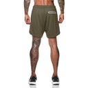 2025 Summer Running Shorts Men 2 in 1 Quick Dry Gym Shorts