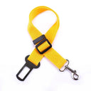 Pet Travel Safety Harness and Seat Belt for Small Medium Dogs and Cats - Adjustable Nylon Leash with 13 Color Options  ourlum.com Yellow  