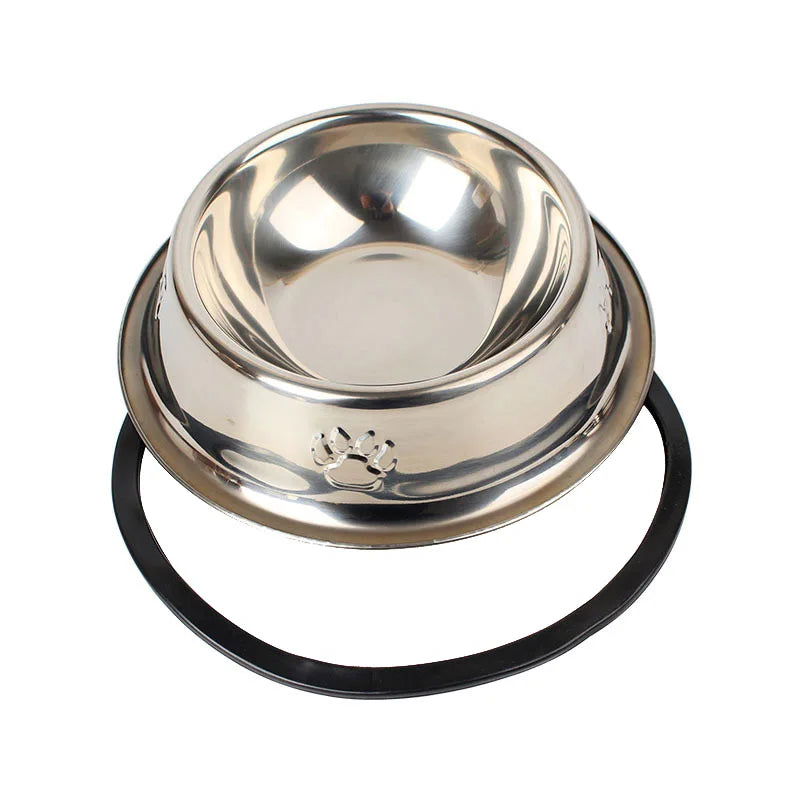 Stainless Steel Dog Bowl: Hygienic Feeder for Dogs and Cats  ourlum.com   