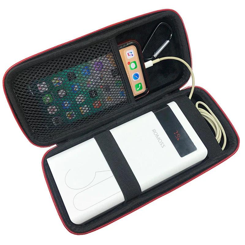 Newest EVA Hard Portable Case for Romoss Sense 8+ 30000mAh Mobile Power Cover Portable Battery Power Bank Phone Bag  ourlum.com   