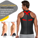 Mens Waist Trainer Vest Slimming Body Shaper Workout Tank