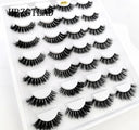 5-14Pairs Fluffy Lashes 10-25mm 3D Mink Lashes Long Thick Natural False Eyelashes Wholesale Lashes Vendors Makeup Mink Eyelashes  ourlum.com 14 pairs SD-02  