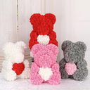 Foam Teddy Bear Rose Flowers Wedding Christmas DIY Decor  ourlum.com   