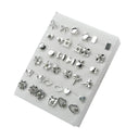 Women Acrylic Crystal Stud Earrings Set: Trendy Small Studs for Fashionable Women  ourlum.com 18  