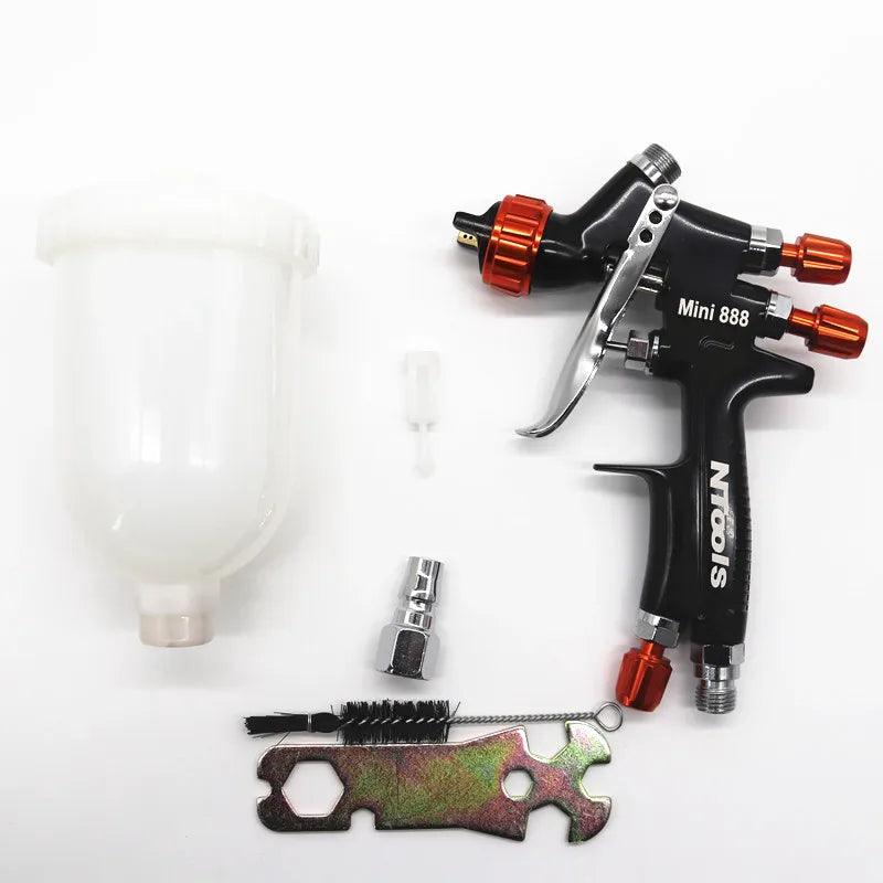 1.2MM Spray Gun 1.0MM Nozzle Kit 400CC/250CC Tank Air Spray Gun With Paint Mixing Cup And Adapter Mini Spray Gun Paint Spray Gun  ourlum.com ONE TANK  