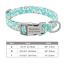 Personalized Nylon Dog Collar with Free Engraving: Stylish & Safe Pet Accessory  ourlum.com 217HGREEN3 S 