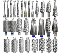 Carbide Tungsten Nail Drill Bit Set: Antibacterial & Durable for Ultimate Nail Care