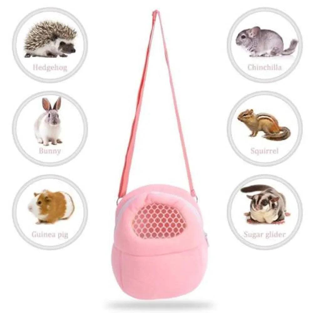 Small Animal Travel Carrier: Cotton Blend Breathable Mesh Bag  ourlum.com   