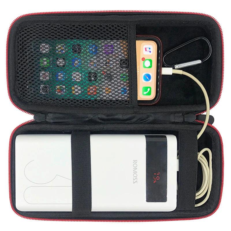 Newest EVA Hard Portable Case for Romoss Sense 8+ 30000mAh Mobile Power Cover Portable Battery Power Bank Phone Bag  ourlum.com   