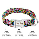 Large Dog Collar: Personalized Cute Print Nylon Pet Collar for Small, Medium, Large Dogs  ourlum.com 011 red S 