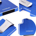 Casekey Mens Slim Wallet with Money Clip RFID Card Holder