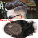 Premium Grey Lace Front Hairpiece for Men Natural Look