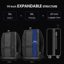 Lifetime Warranty Travel Backpack For Men 14-15.6-19'' Laptop Backpack Male Business Backpack Bag For School Mochila Masculina  ourlum.com   